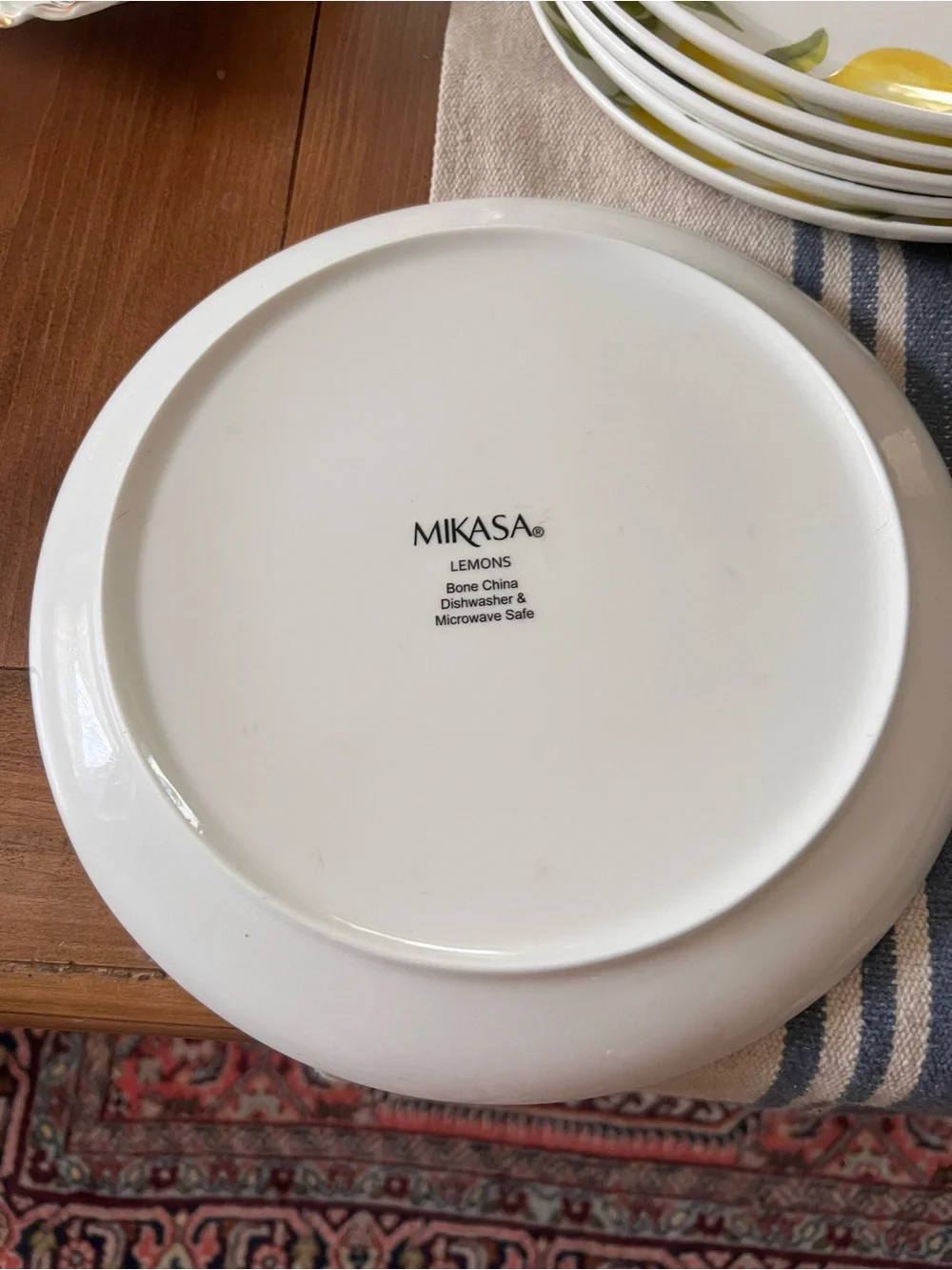Set Of 6 Mikasa Lemon Dinner Plates 11